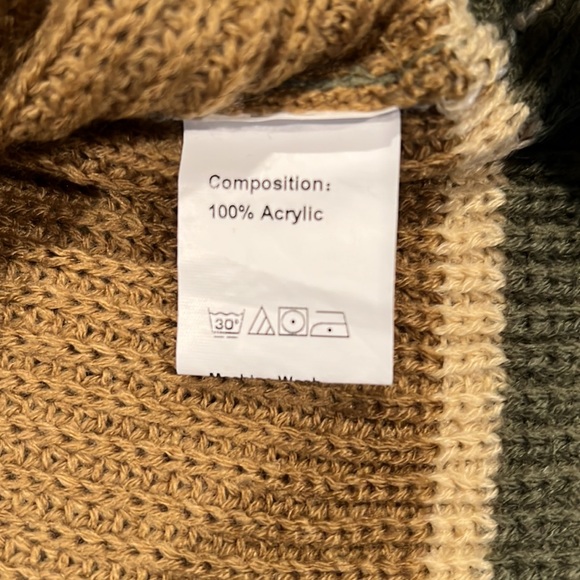 SHEIN Crewneck Striped Drop-Shoulder Sweater EUC - Picture 5 of 6